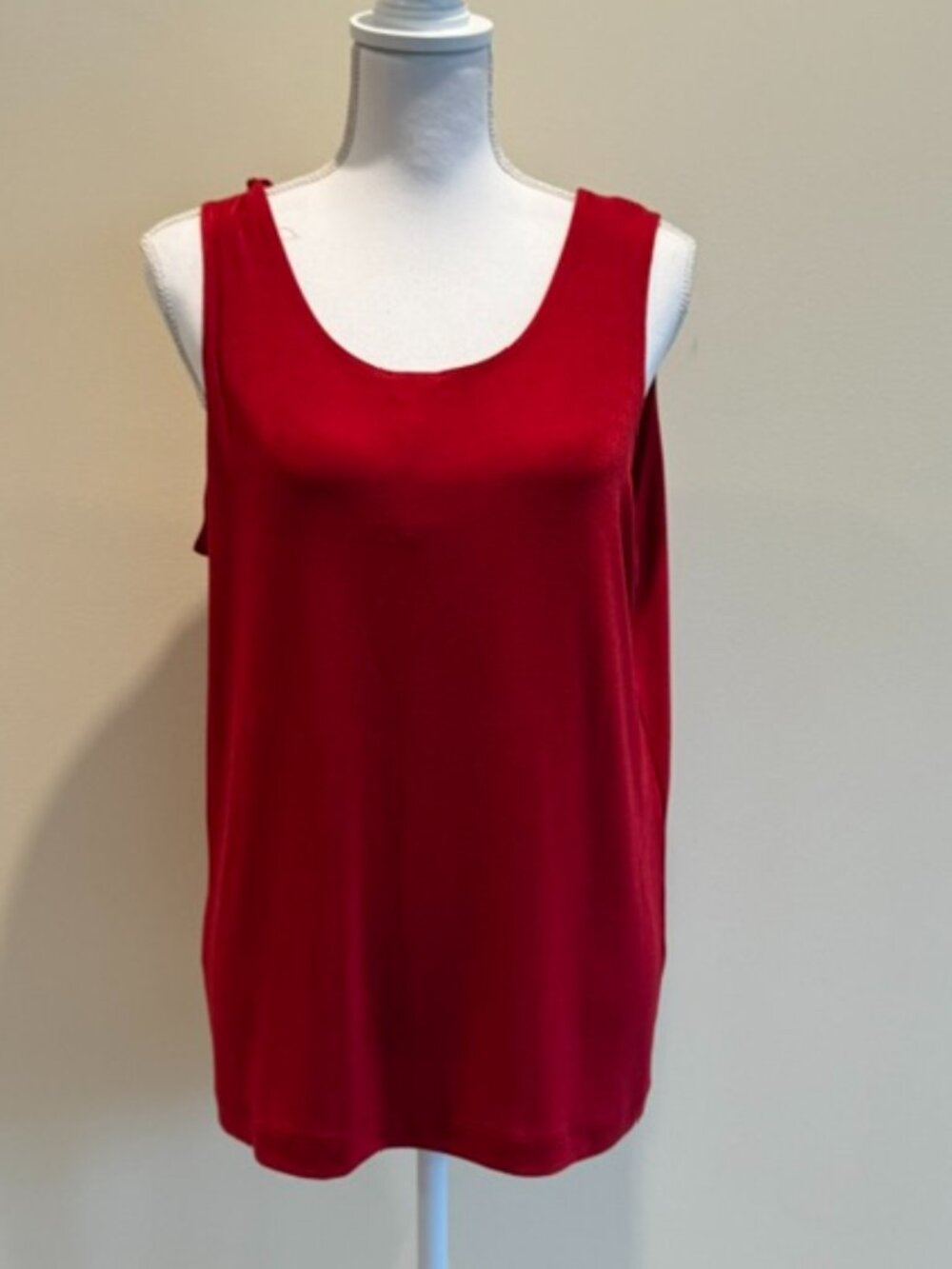 NWT Chico's Sultry Red Classic Travelers Tank Size 3